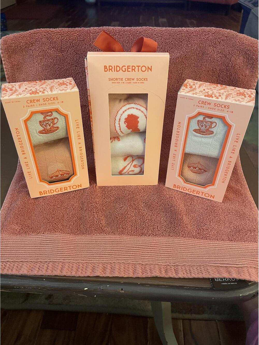 BRAND NEW.  Bridgerton Shortie Crew Socks Gift Set